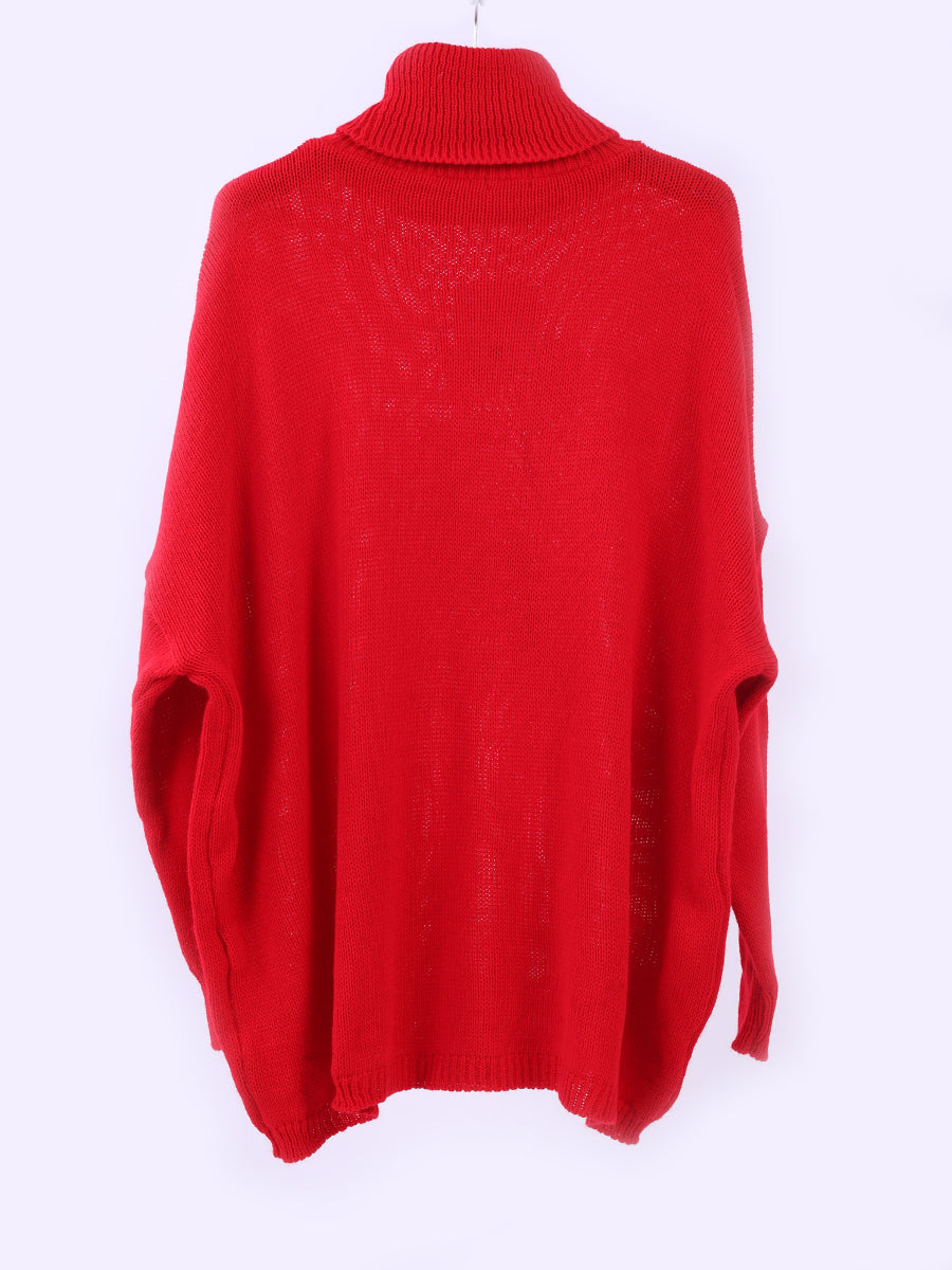 Batwing Knit Reindeer Xmas Jumper
