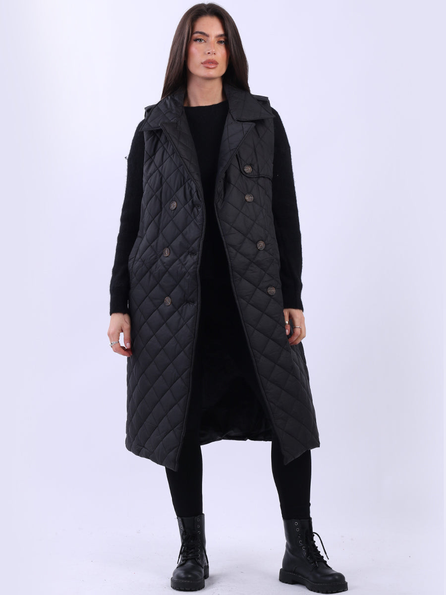 Oversized Sleeveless Puffer Jacket
