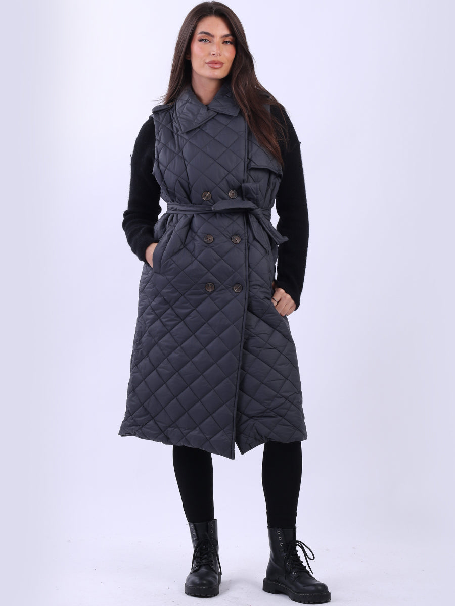 Oversized Sleeveless Puffer Jacket