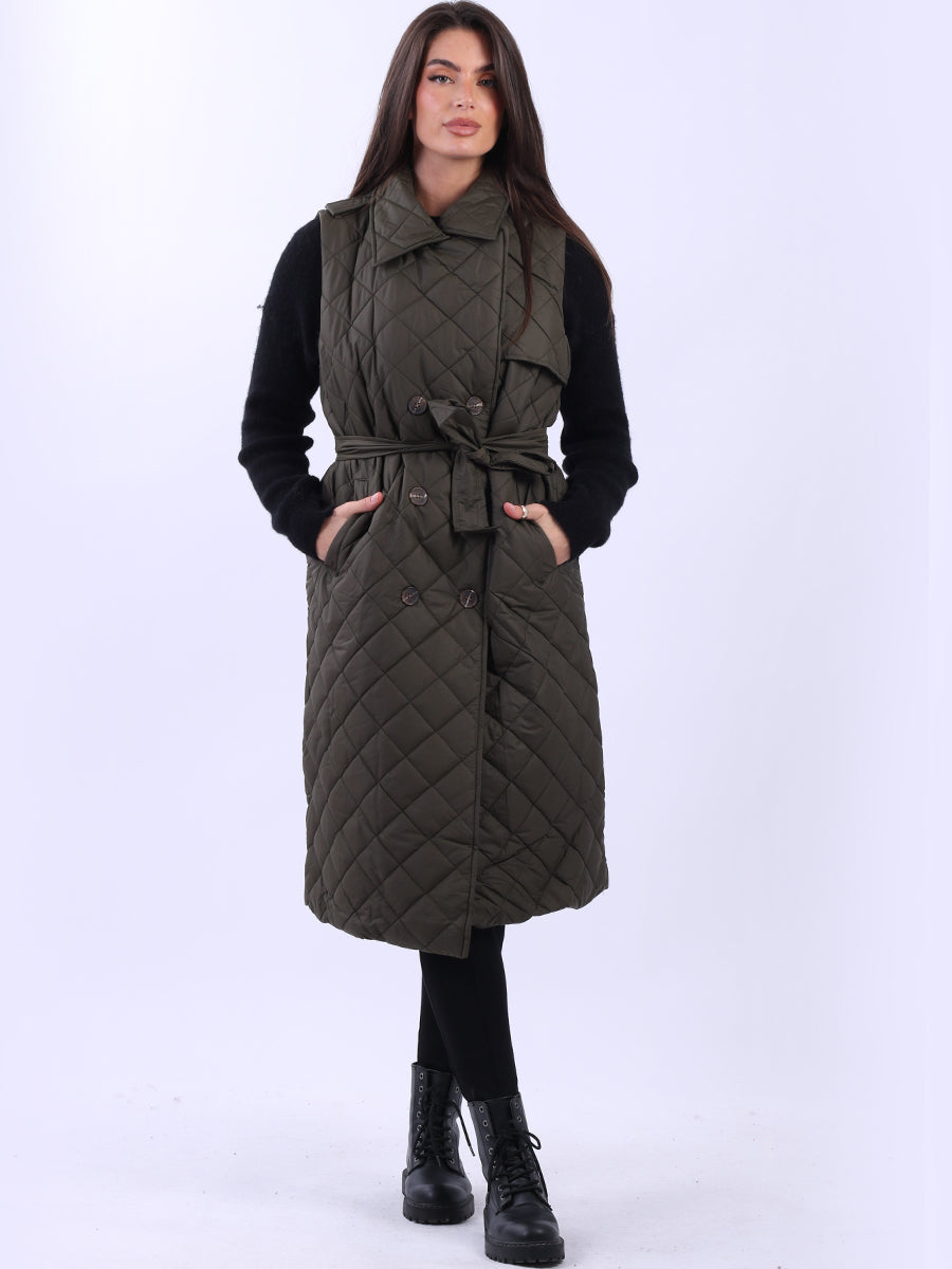 Oversized Sleeveless Puffer Jacket