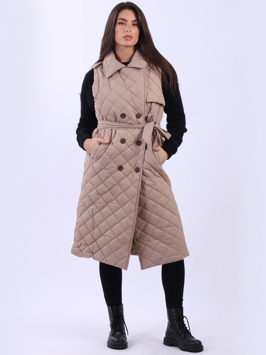 Oversized Sleeveless Puffer Jacket