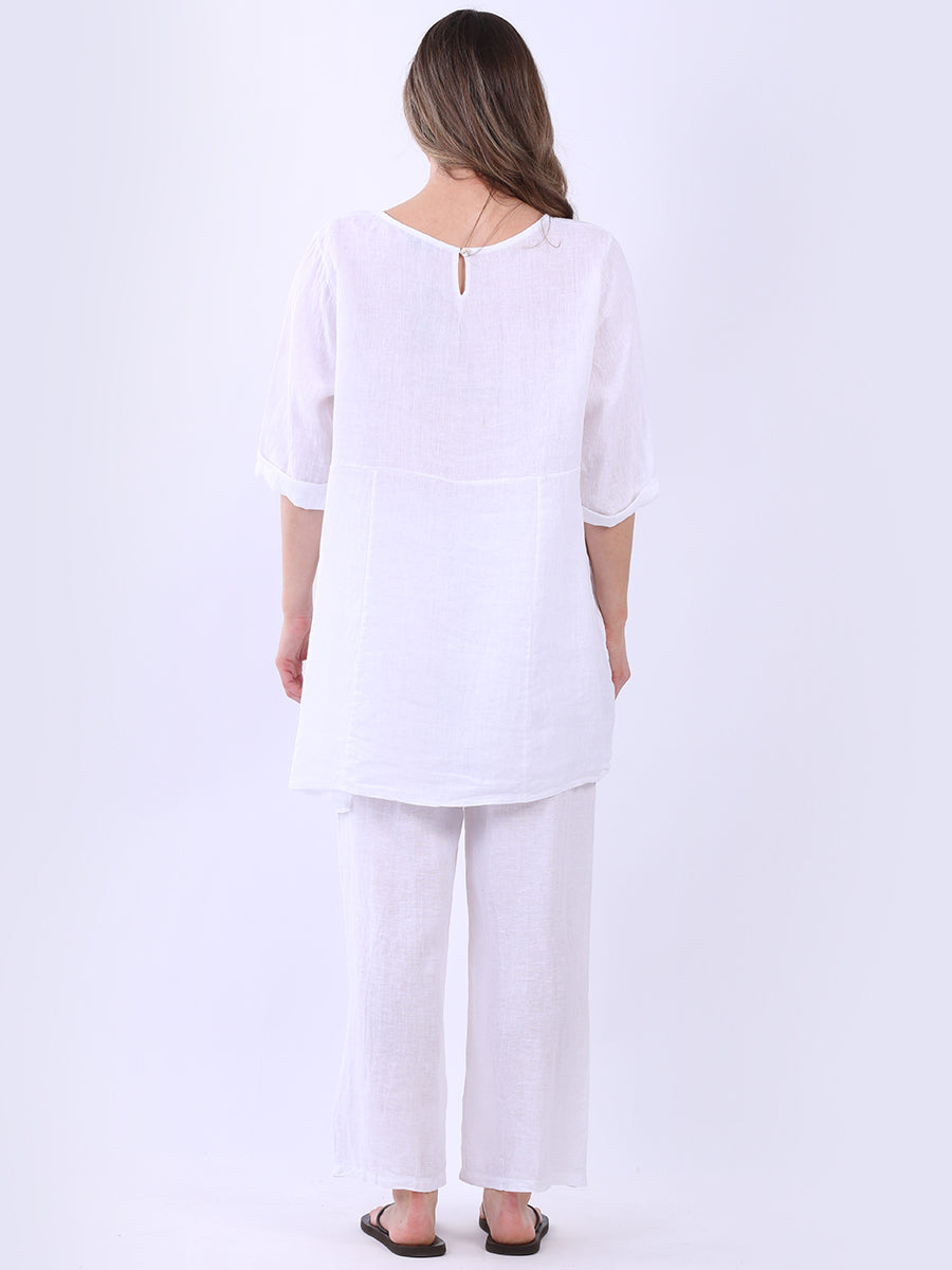 Solid Linen Baggy Slouchy Top