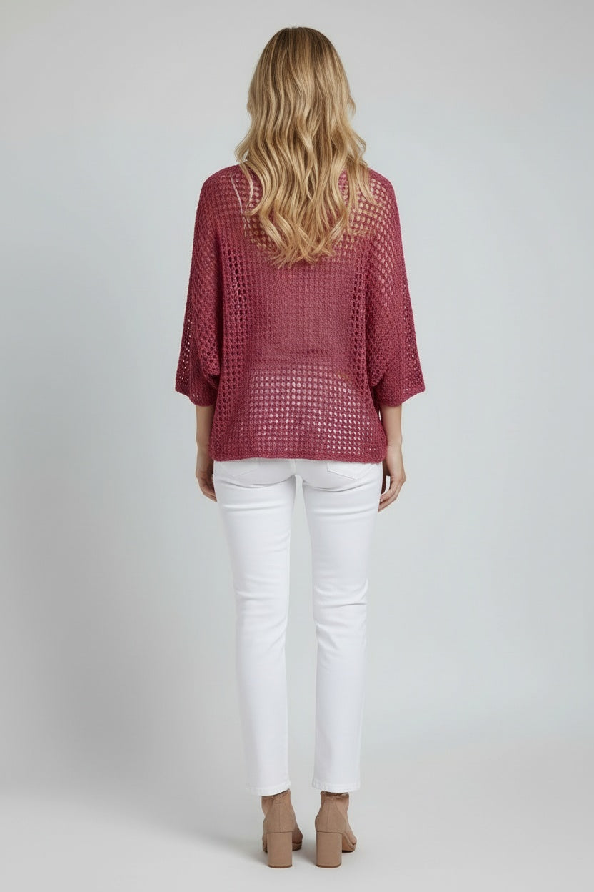 Crochet Knit Cover Up Crop Top