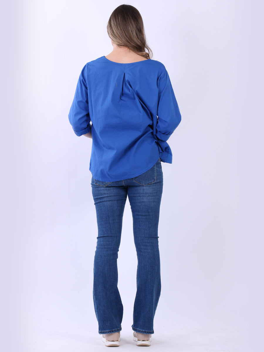 Ladies Plain Cotton Baggy T-Shirt