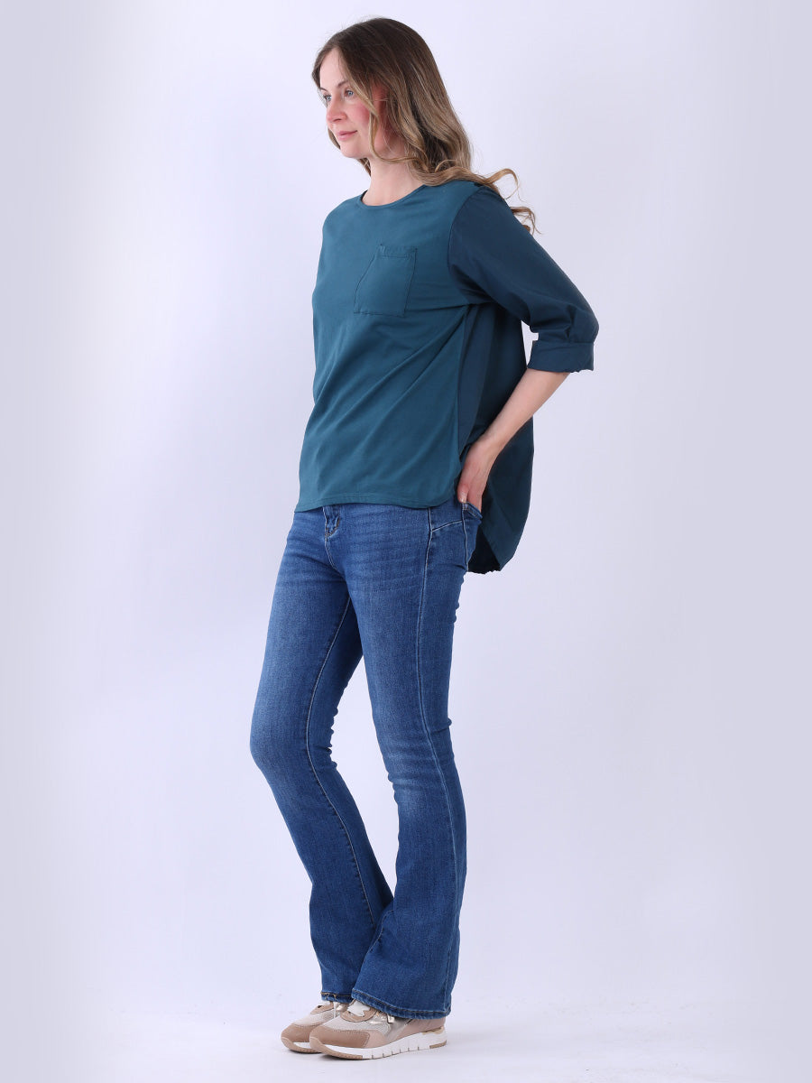 Ladies Plain Cotton Baggy T-Shirt