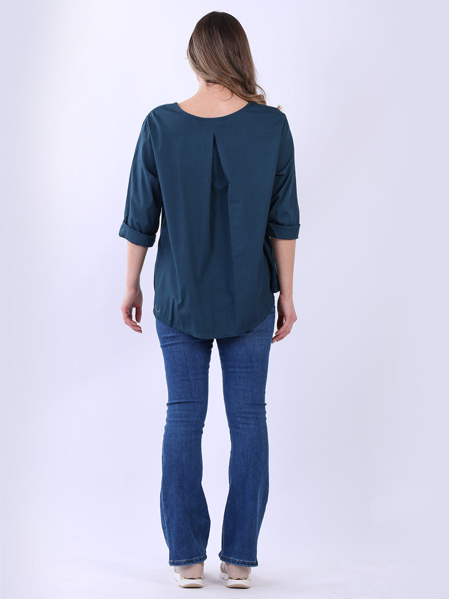 Ladies Plain Cotton Baggy T-Shirt