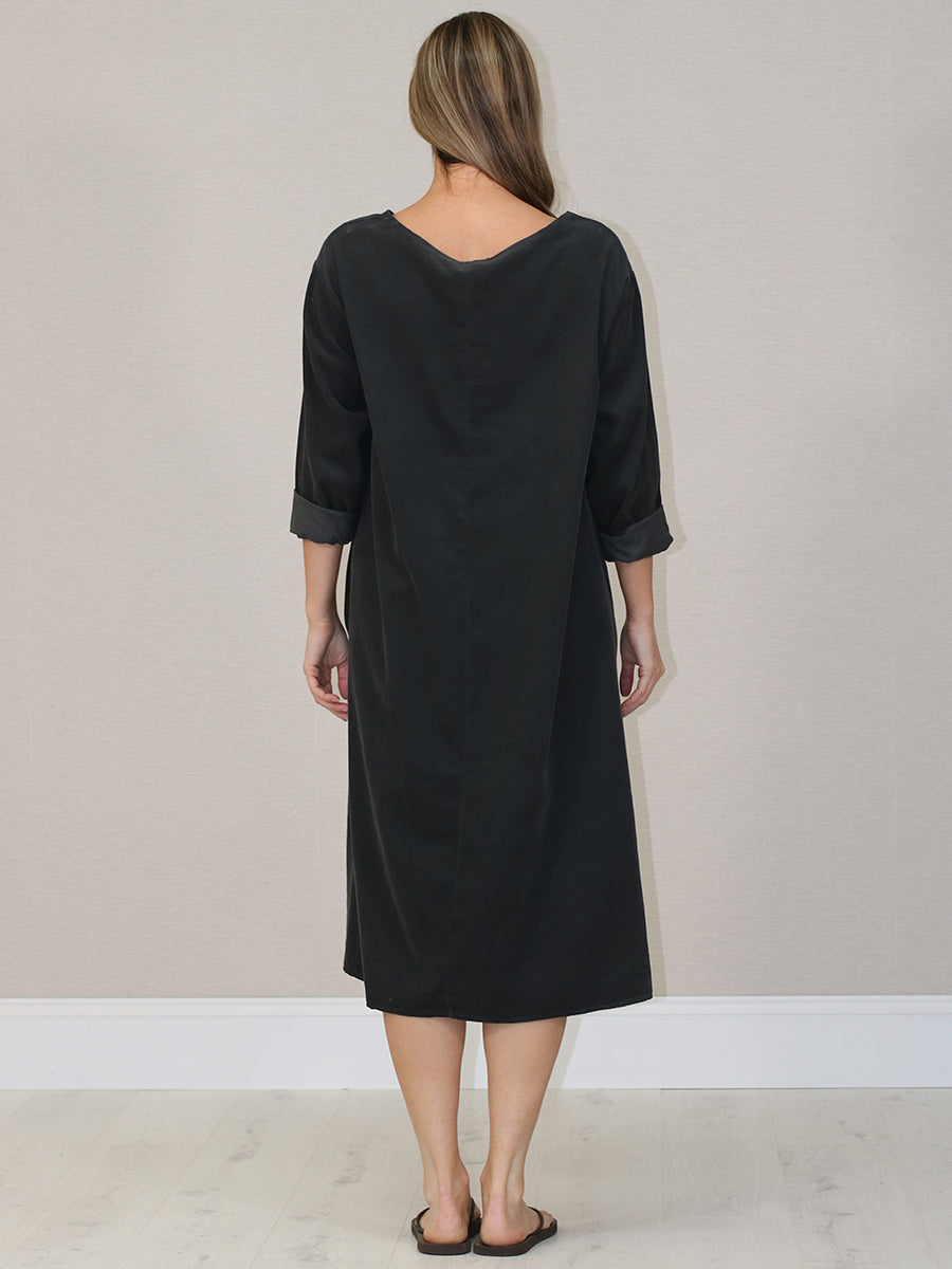 Cotton Corduroy Plus Size Lagenlook Dress