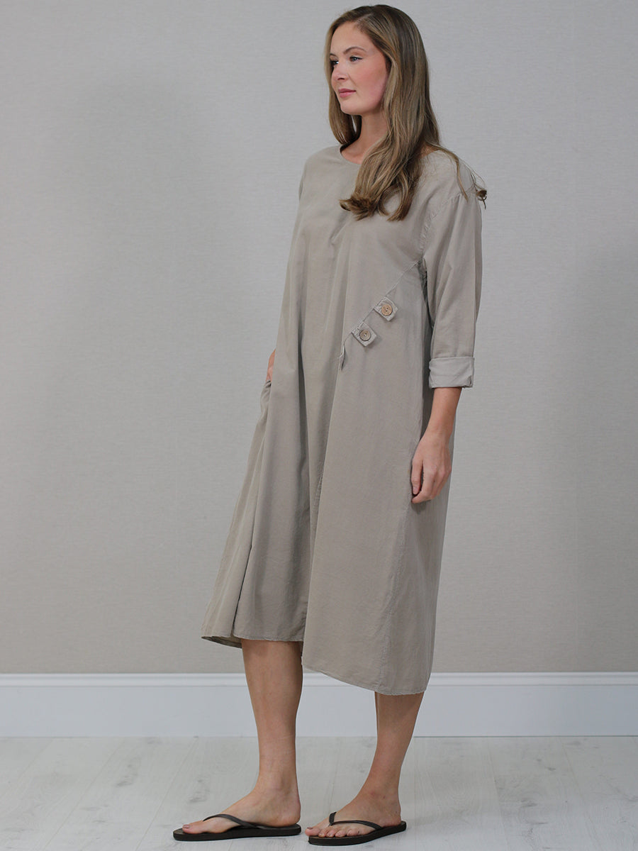 Cotton Corduroy Plus Size Lagenlook Dress