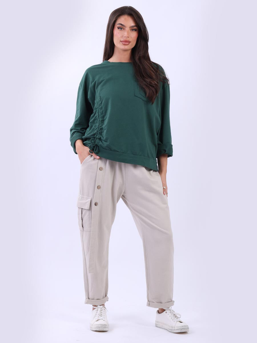Solid Cotton Crop Box Top