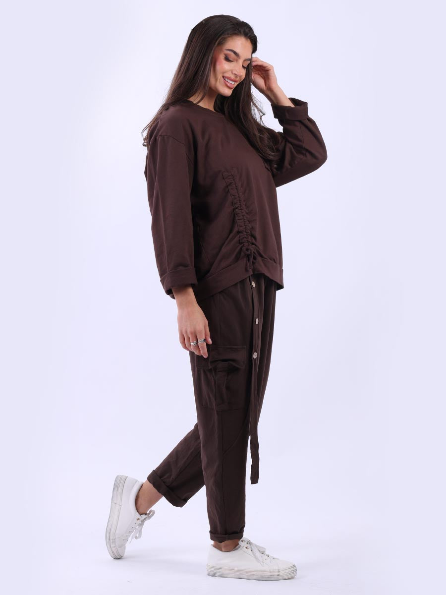 Solid Cotton Crop Box Top