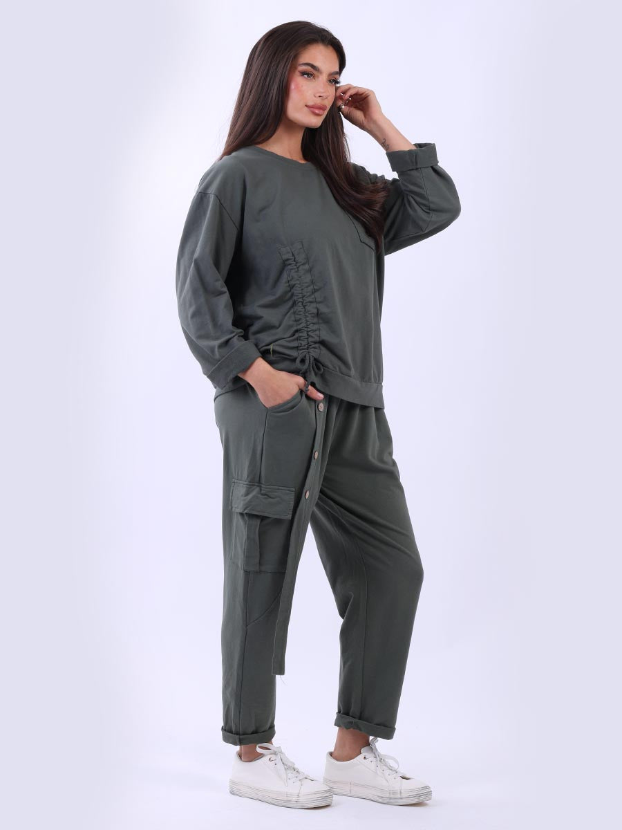 Solid Cotton Crop Box Top