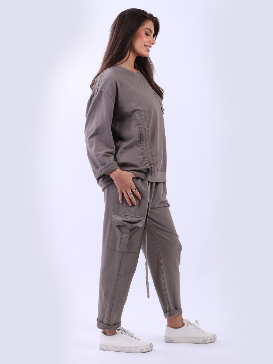 Solid Cotton Crop Box Top