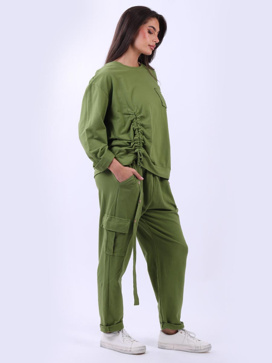 Solid Cotton Crop Box Top