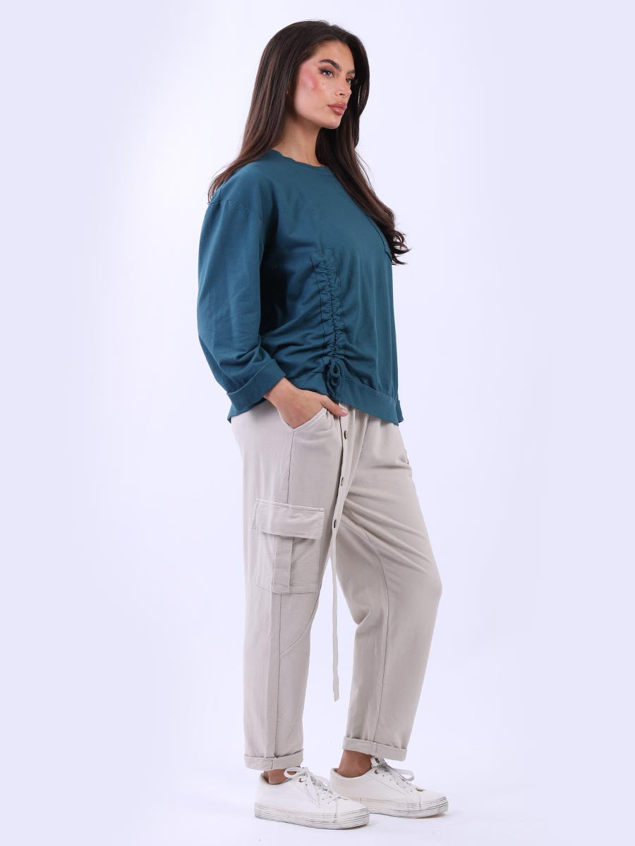 Solid Cotton Crop Box Top