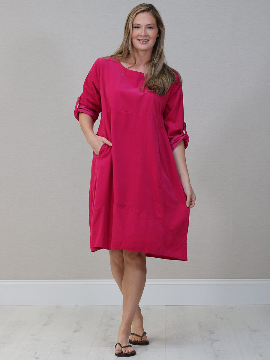 Italian Winter Cotton Midi Dress