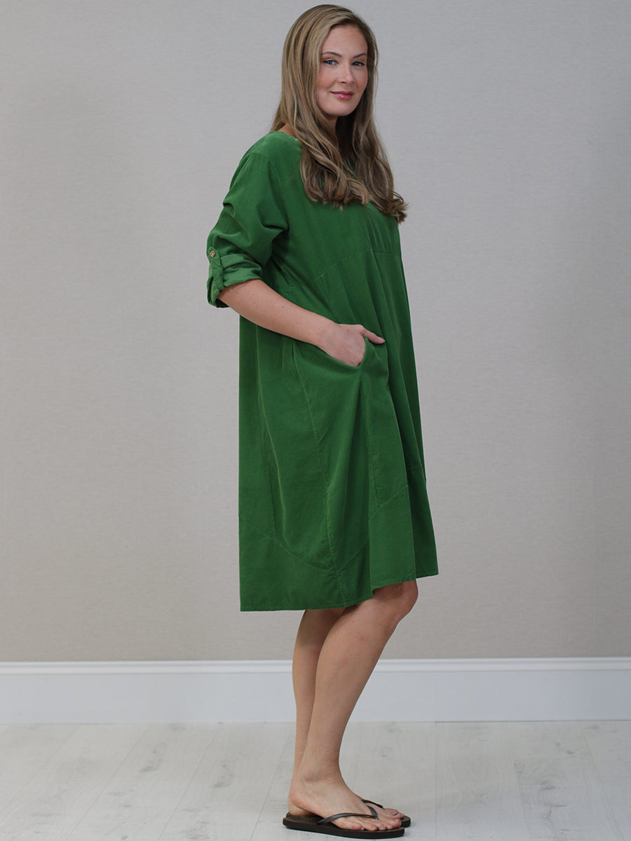 Italian Winter Cotton Midi Dress