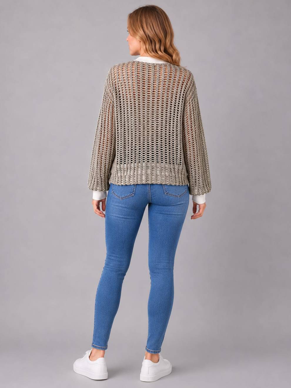 Mesh Net Cotton Front Zip Up Jacket