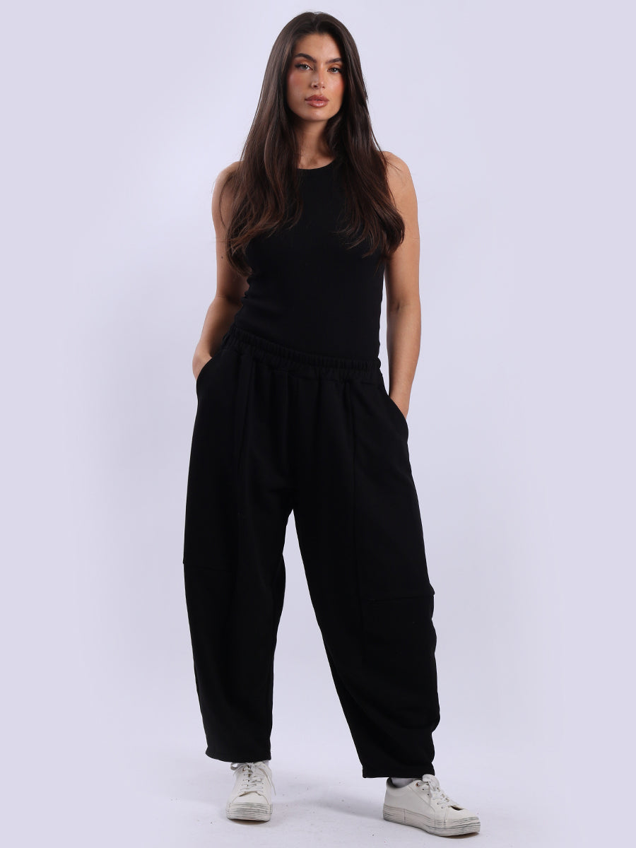 Relaxed Fit Women Cotton Trouser