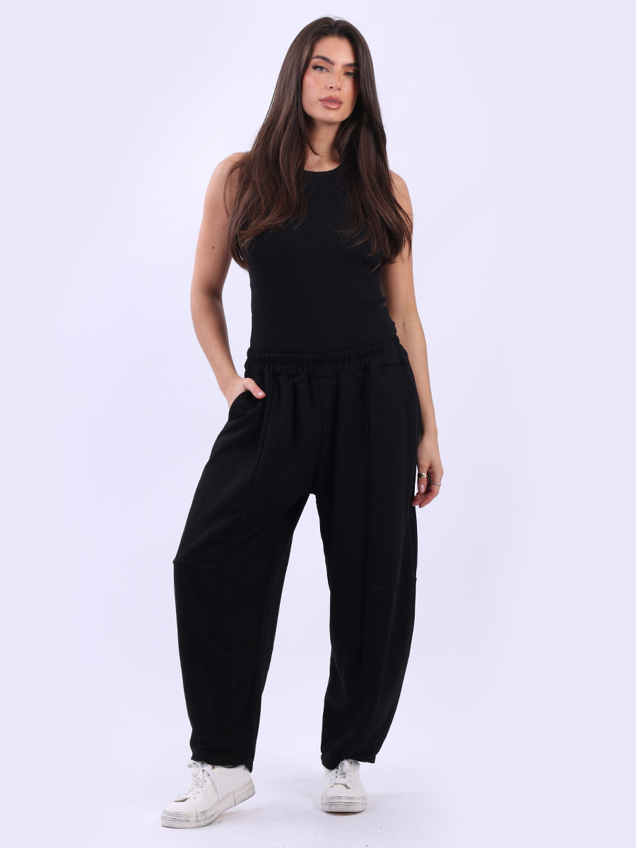 Relaxed Fit Women Cotton Trouser