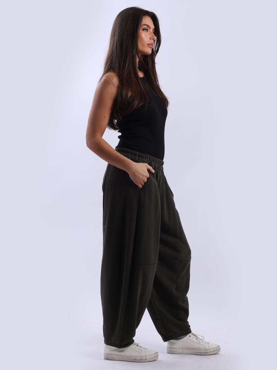 Relaxed Fit Women Cotton Trouser
