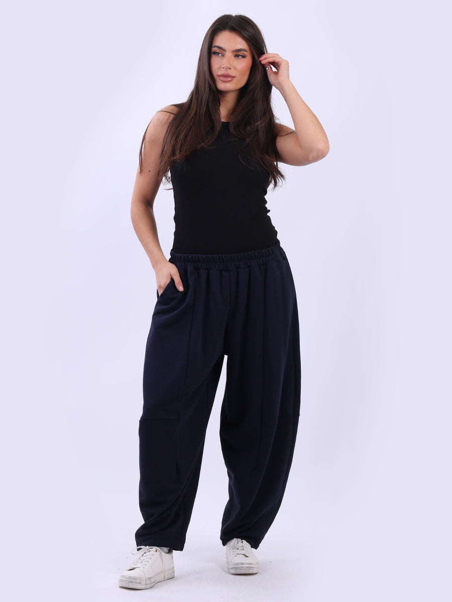Relaxed Fit Women Cotton Trouser