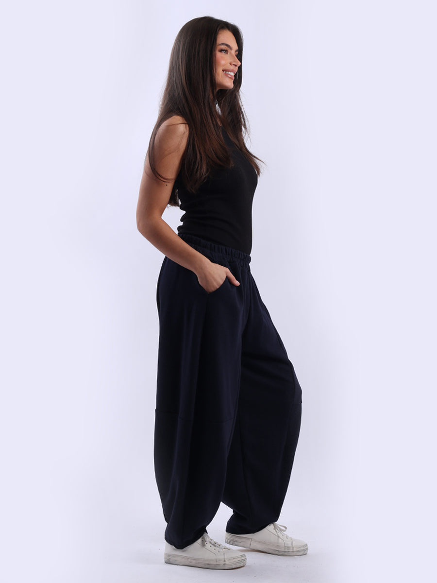 Relaxed Fit Women Cotton Trouser