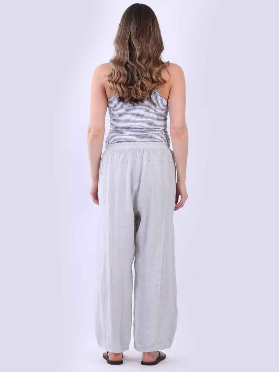 Women Plain Linen Slouchy Trouser
