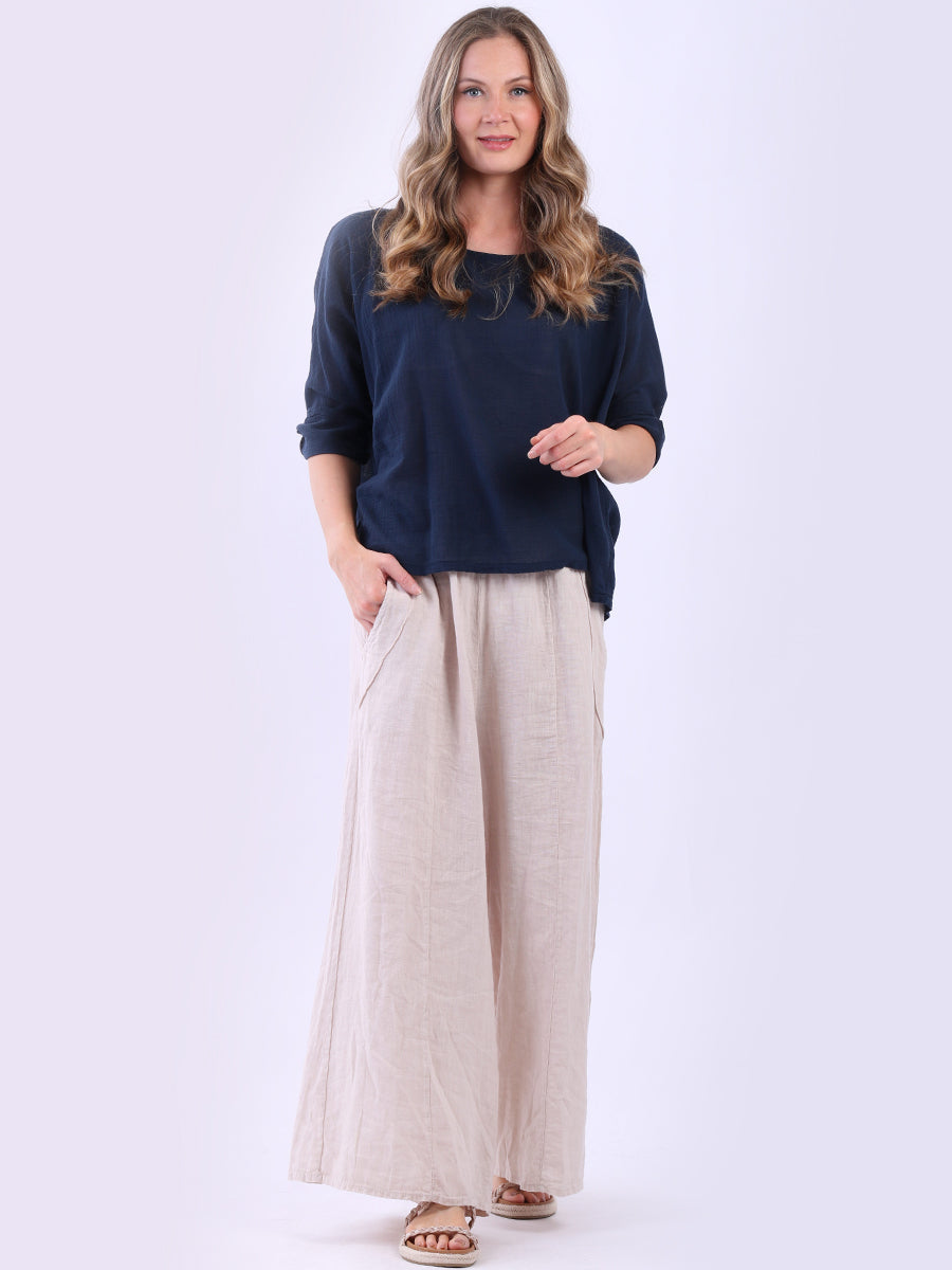 Plain Cotton Summer Baggy Crop Top