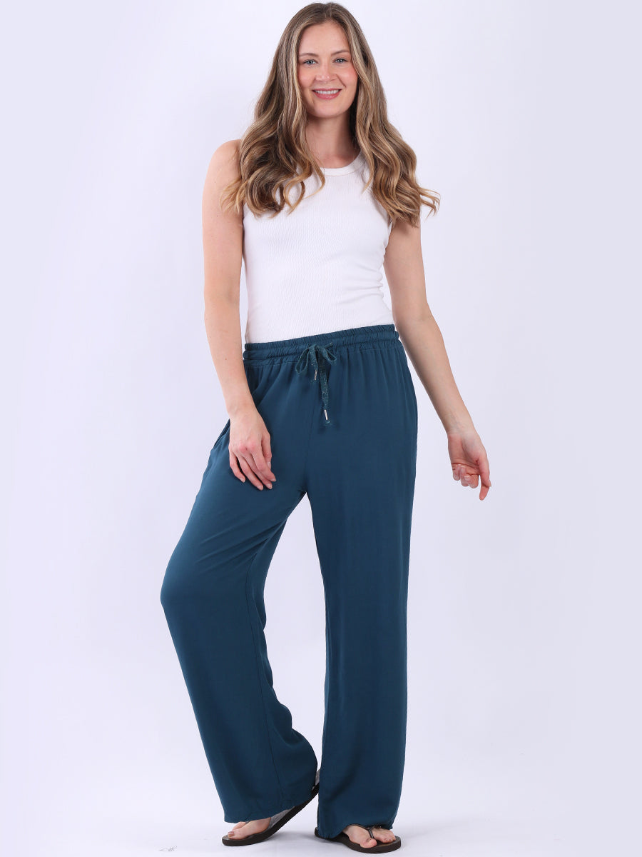 Women Plain Straight Leg Trouser