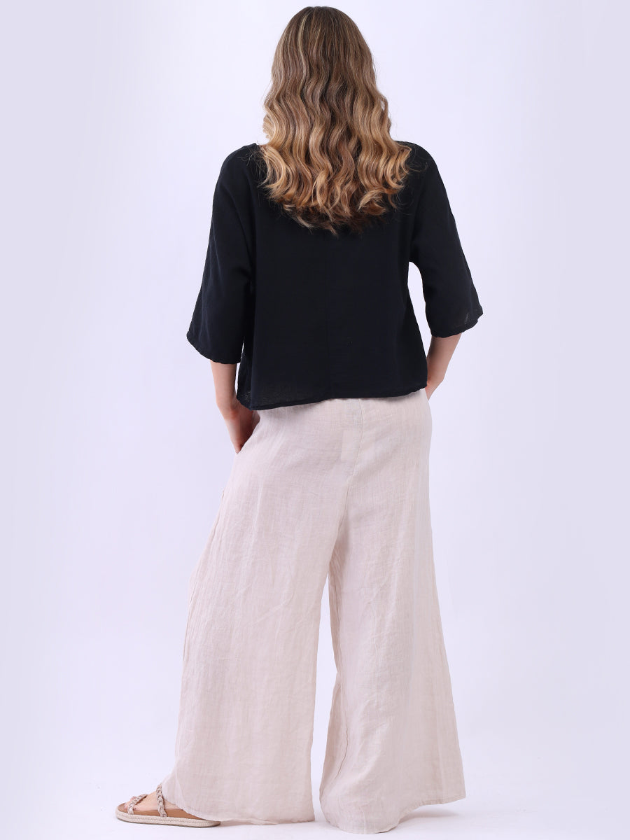 Italian Plain Vintage Wash Crop Top