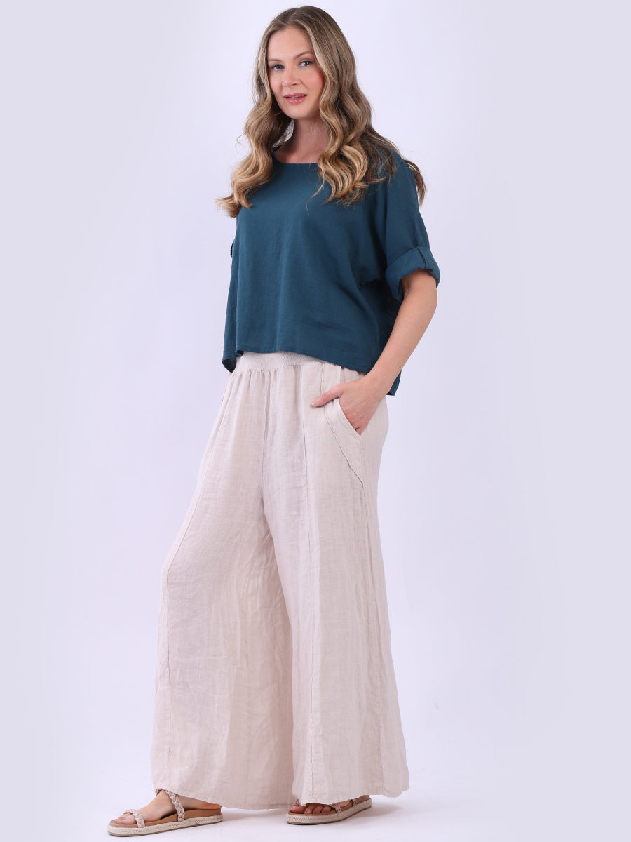 Italian Plain Vintage Wash Crop Top