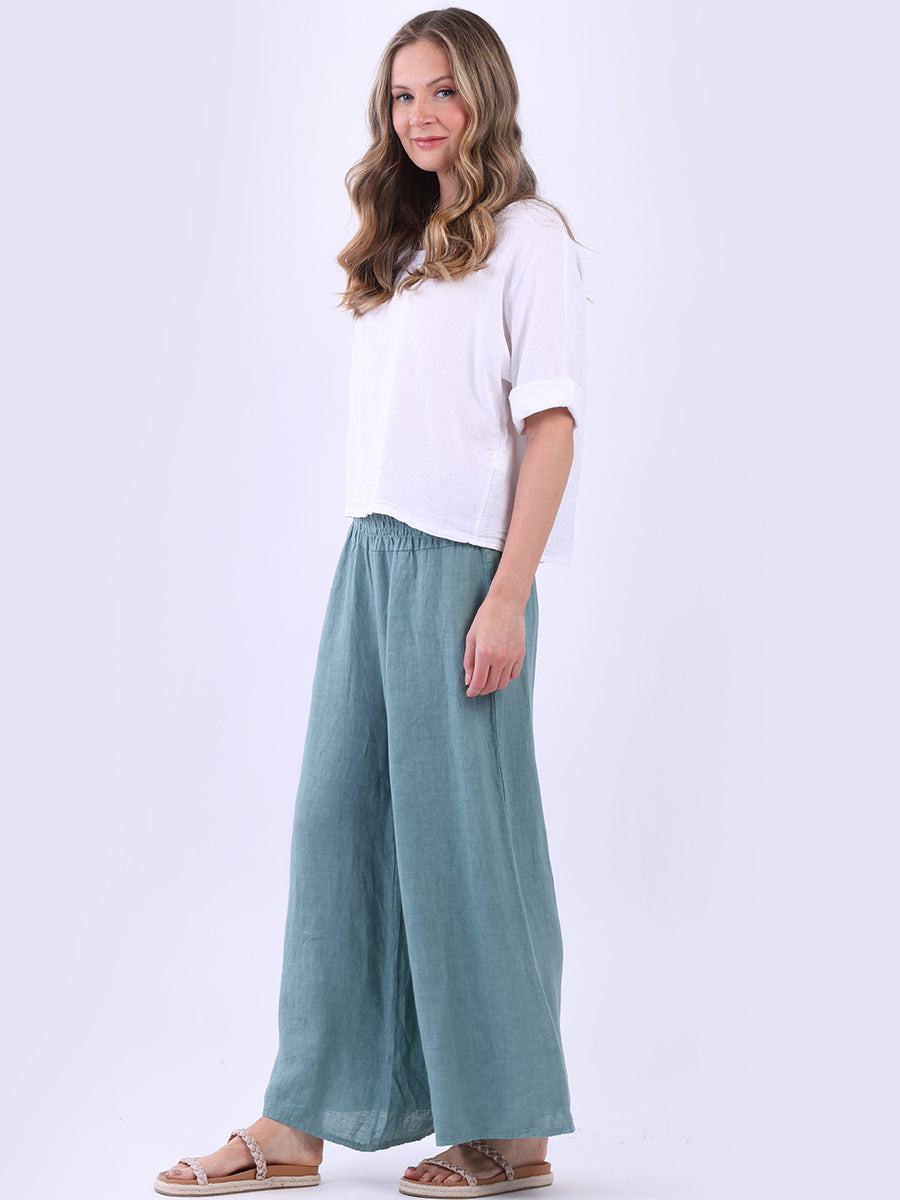 Italian Plain Vintage Wash Crop Top