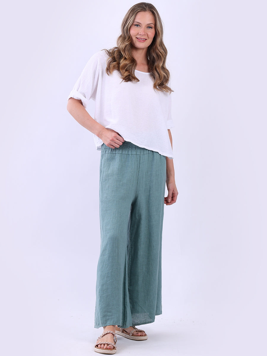 Italian Plain Vintage Wash Crop Top