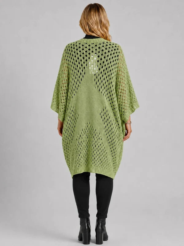 Italian Glitter Knit Open Front Cardigan