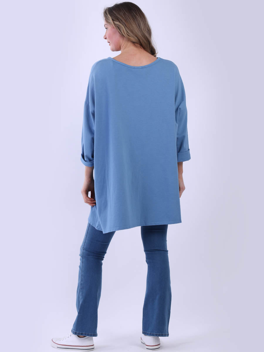 Casual Oversized Star Print Cotton Summer Top