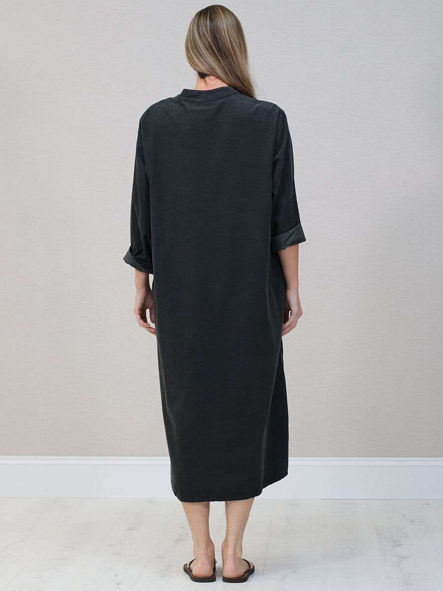 Italian Solid Corduroy Oversized Dress