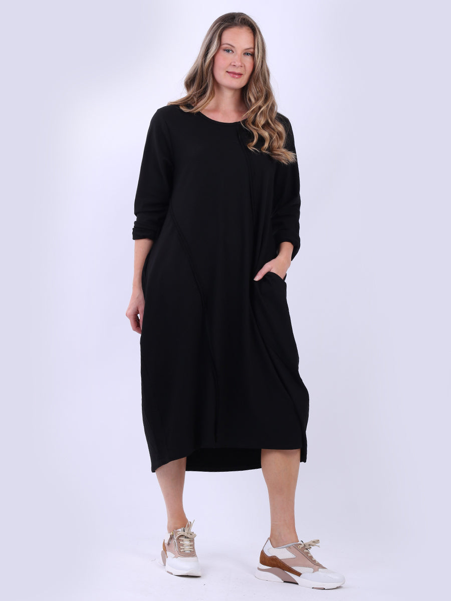 Plus Size Cotton Lagenlook Slouchy Dress