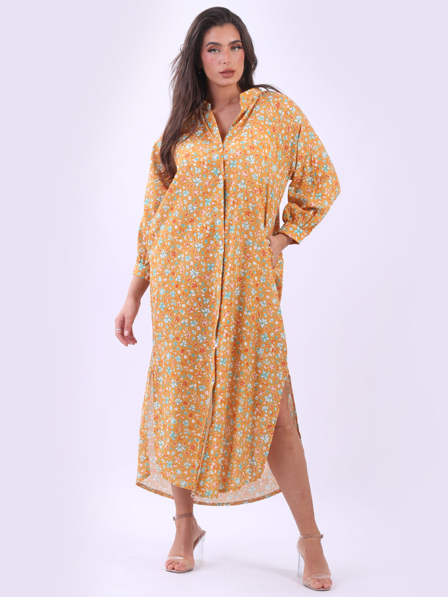 Floral Cotton Maxi Dress