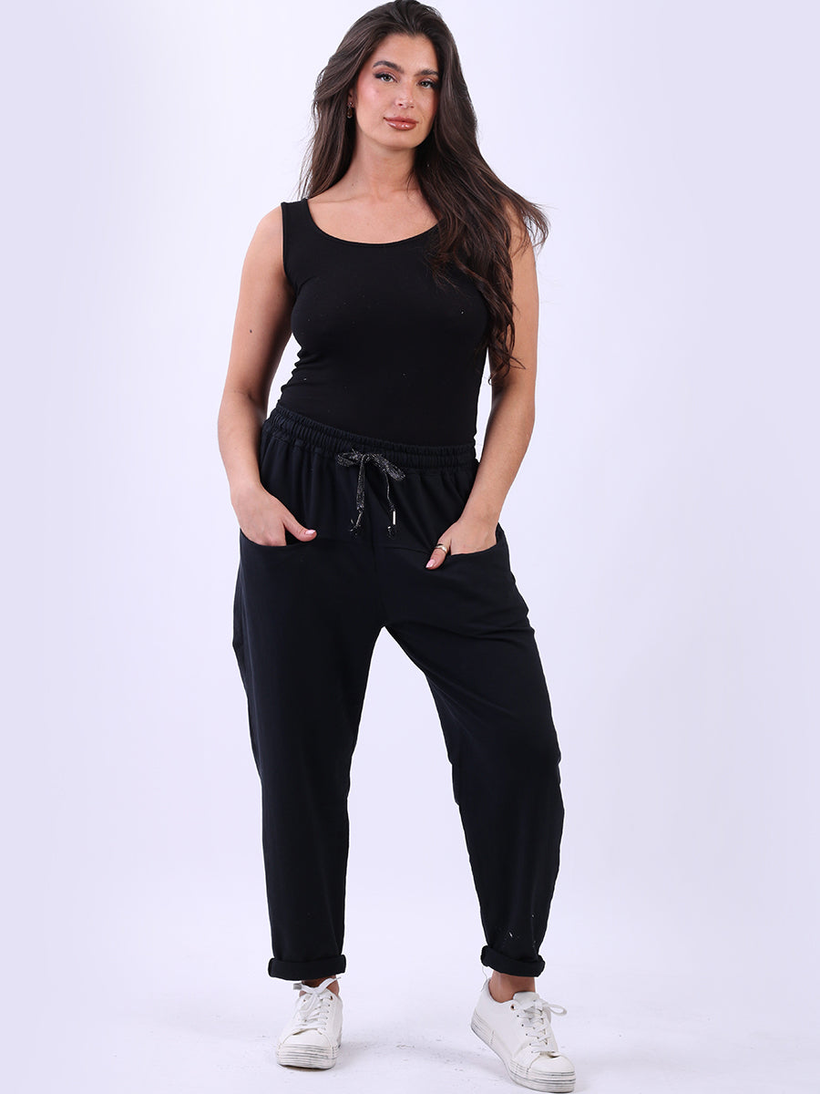 Universal Fit Plain Cotton Slouchy Trouser