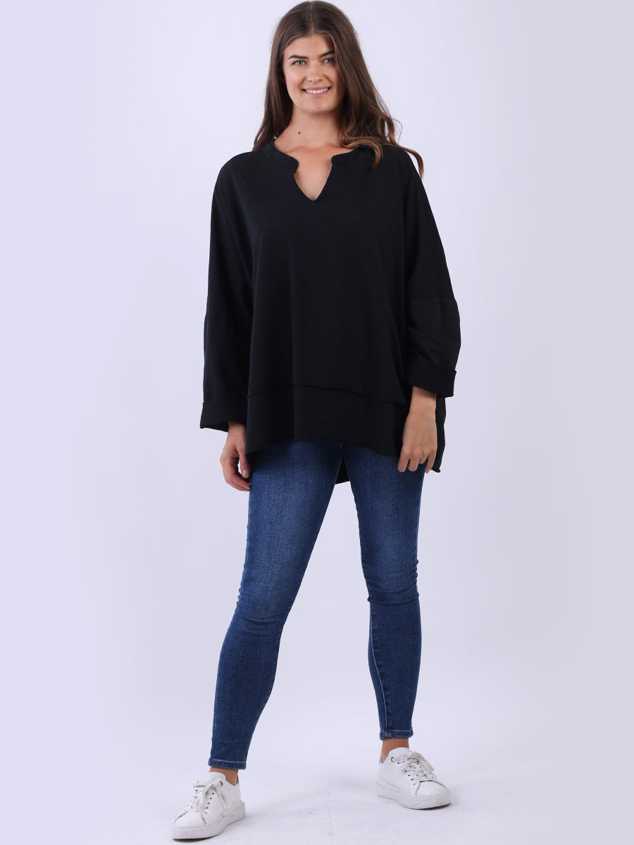 Baggy Solid Cotton Top