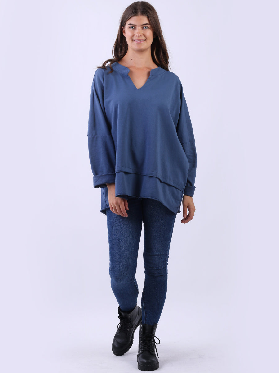 Baggy Solid Cotton Top