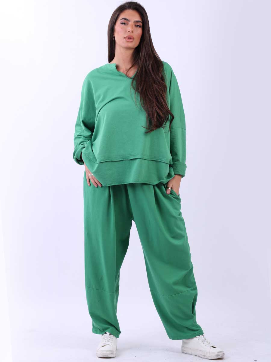 Women Solid Cotton Baggy Tunic Top