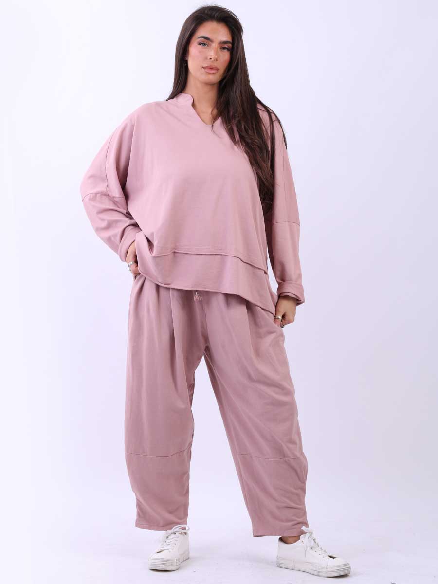 Women Solid Cotton Baggy Tunic Top