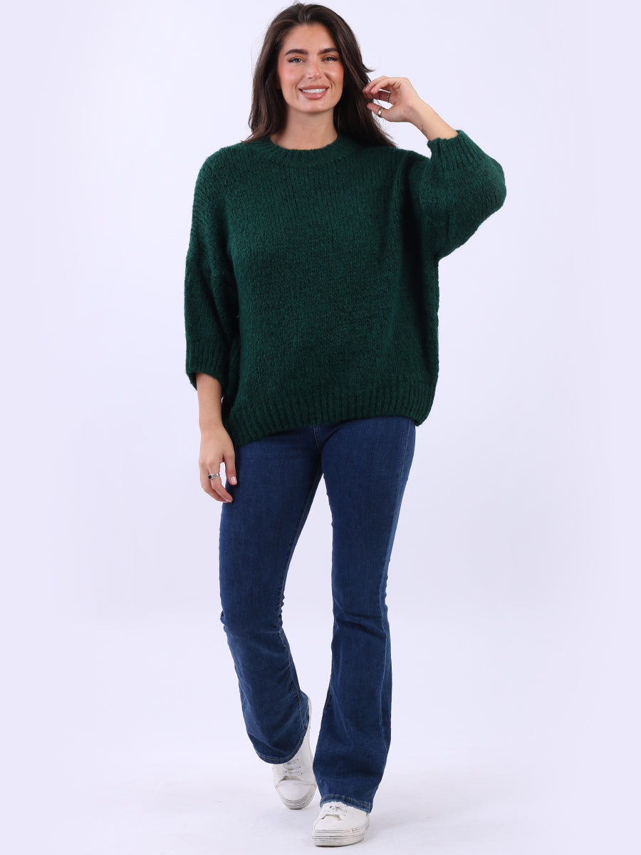 Women Cozy Wool Knit Crop Jumper