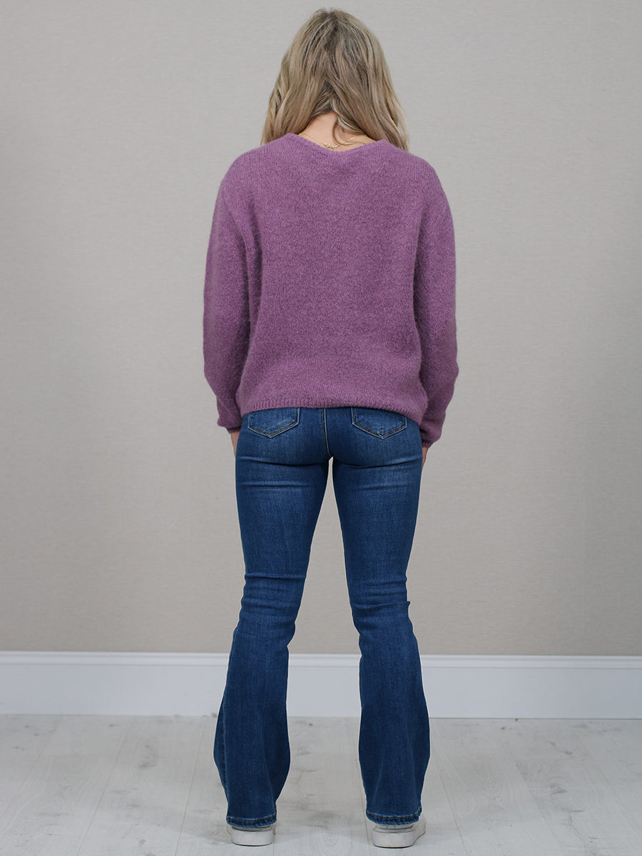 Italian Solid Knit Crop Cardigan