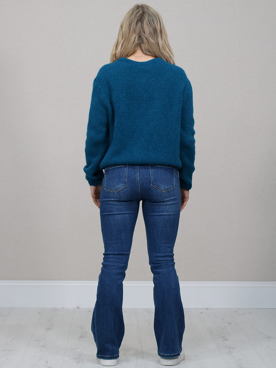 Italian Solid Knit Crop Cardigan