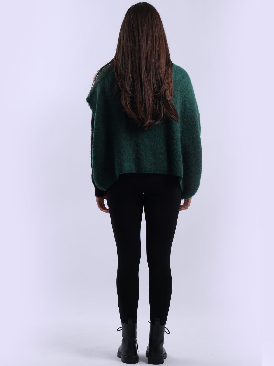 Cowl Neck Batwing Wool Knit Jumper