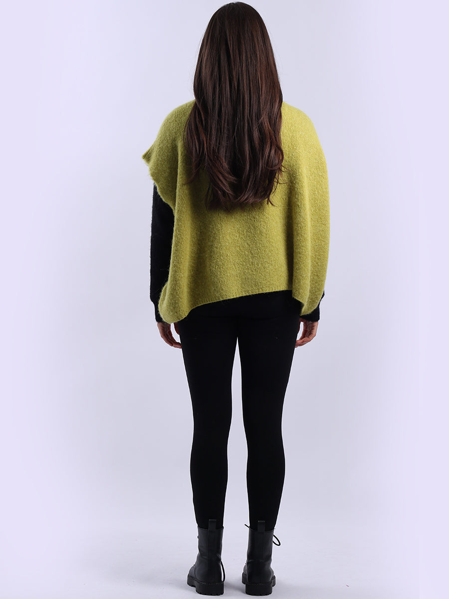 Cowl Neck Batwing Wool Knit Jumper