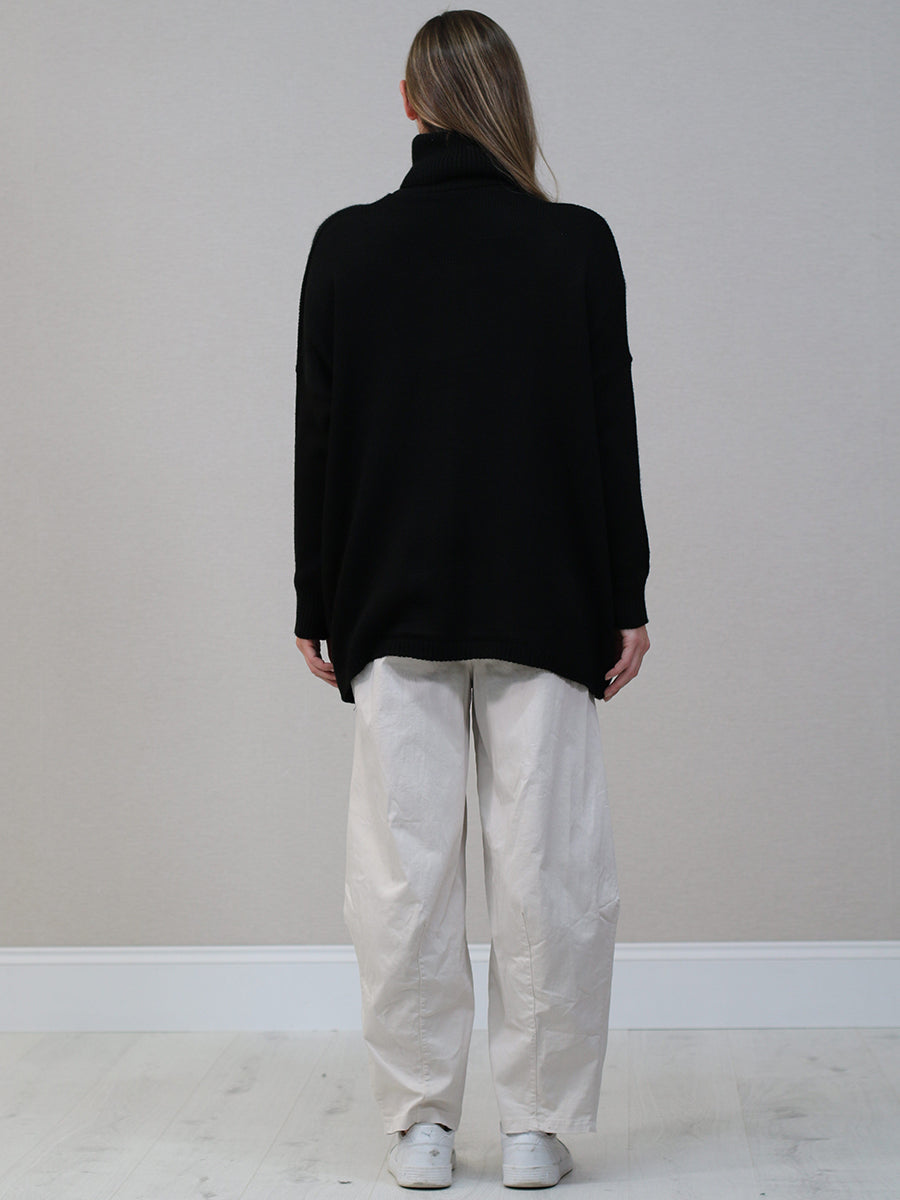 Batwing Knit Reindeer Xmas Jumper