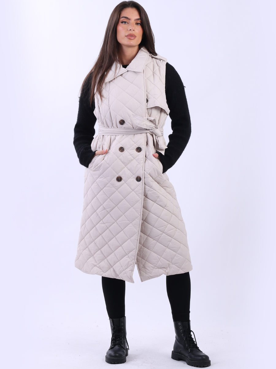 Oversized Sleeveless Puffer Jacket